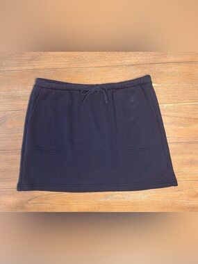Splendid Dark Navy Drawstring Pocket Mini Skirt #40